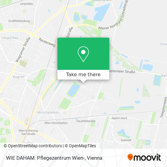 WIE DAHAM. Pflegezentrum Wien- map