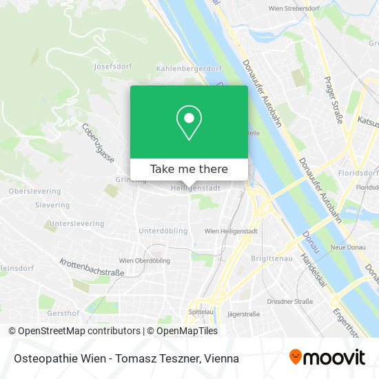 Osteopathie Wien - Tomasz Teszner map