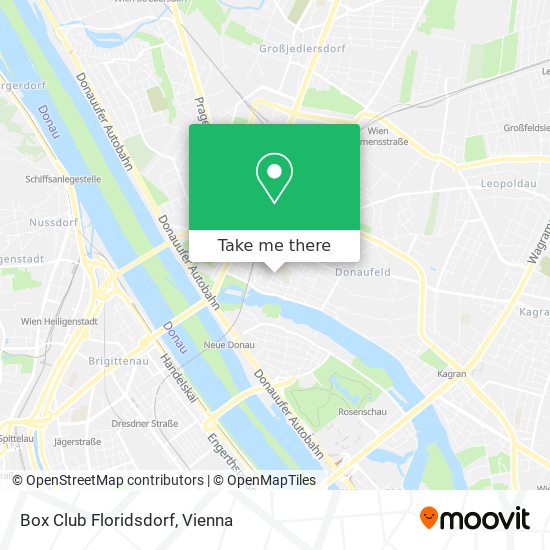 Box Club Floridsdorf map