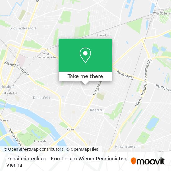 Pensionistenklub - Kuratorium Wiener Pensionisten map