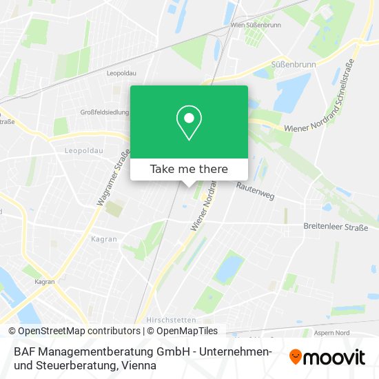 BAF Managementberatung GmbH - Unternehmen- und Steuerberatung map
