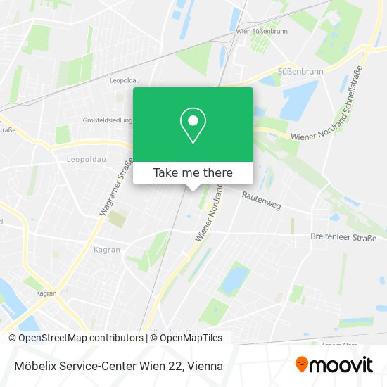 Möbelix Service-Center Wien 22 map
