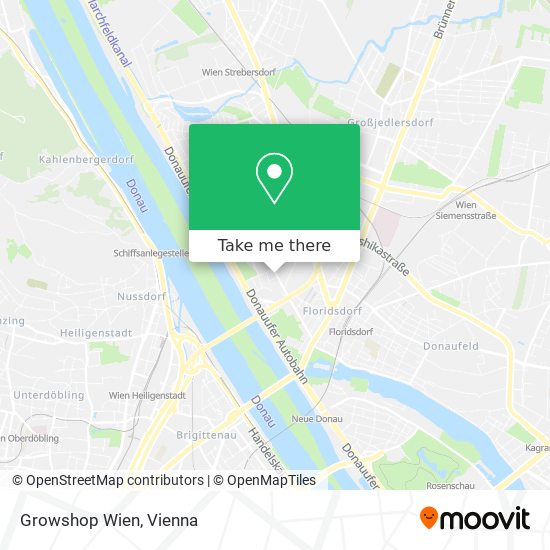 Growshop Wien map