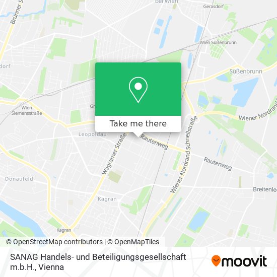 SANAG Handels- und Beteiligungsgesellschaft m.b.H. map