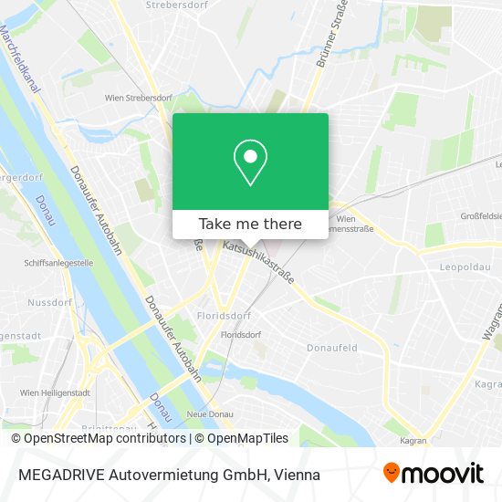 MEGADRIVE Autovermietung GmbH map