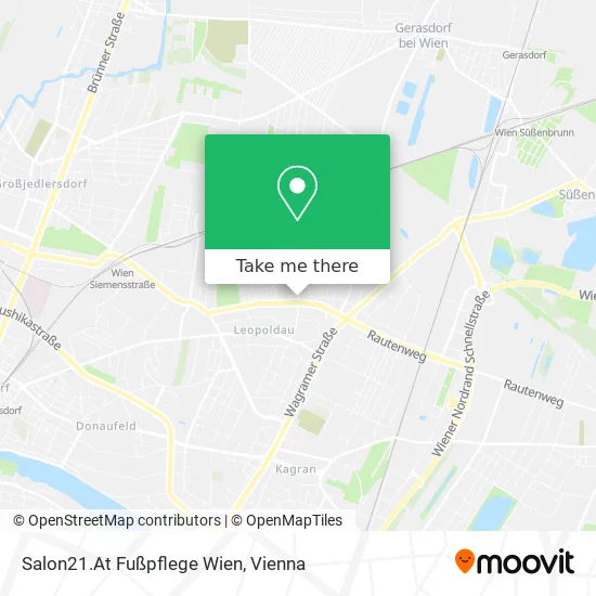 Salon21.At Fußpflege Wien map