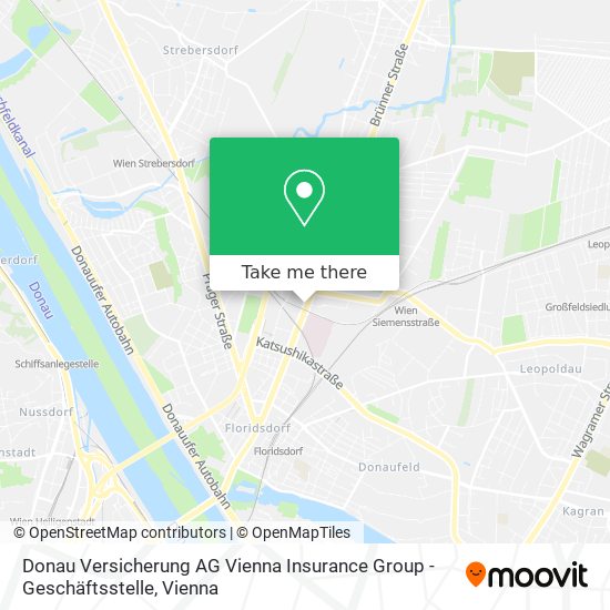 Donau Versicherung AG Vienna Insurance Group - Geschäftsstelle map
