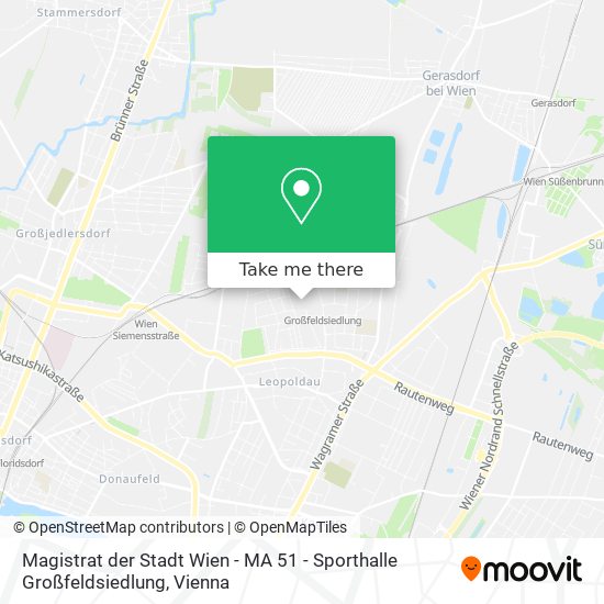 Magistrat der Stadt Wien - MA 51 - Sporthalle Großfeldsiedlung map