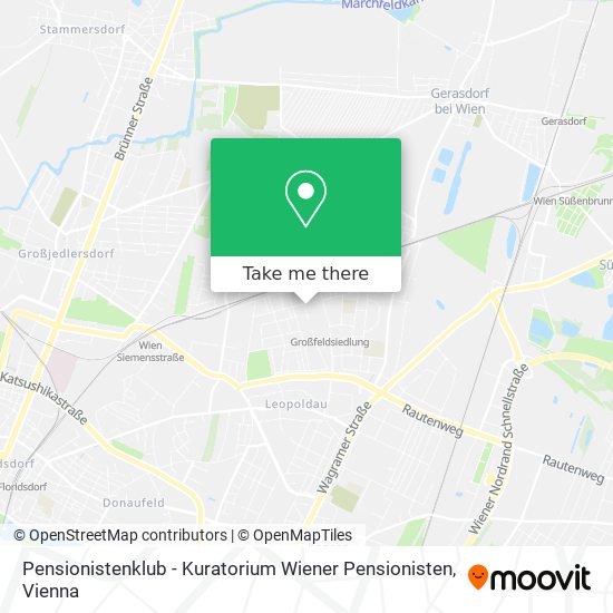 Pensionistenklub - Kuratorium Wiener Pensionisten map