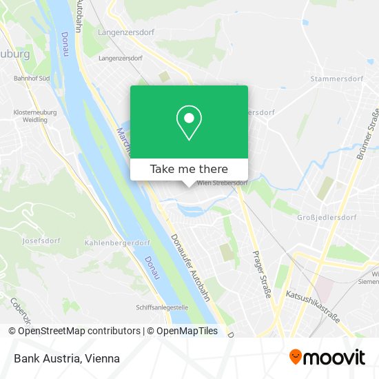 Bank Austria map