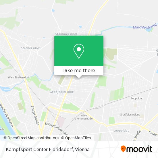 Kampfsport Center Floridsdorf map