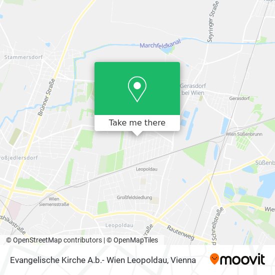 Evangelische Kirche A.b.- Wien Leopoldau map