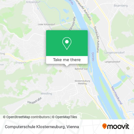 Computerschule Klosterneuburg map