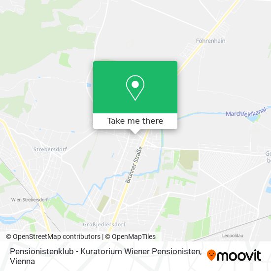 Pensionistenklub - Kuratorium Wiener Pensionisten map