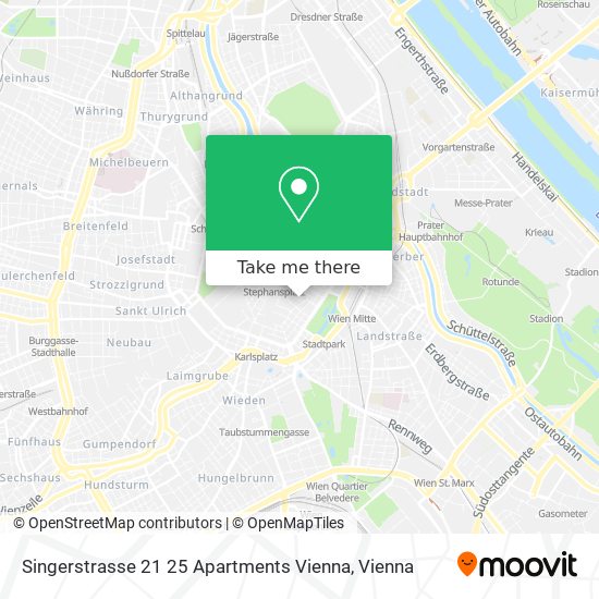 Singerstrasse 21 25 Apartments Vienna map