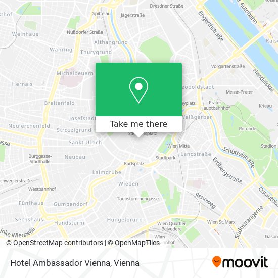 Hotel Ambassador Vienna map
