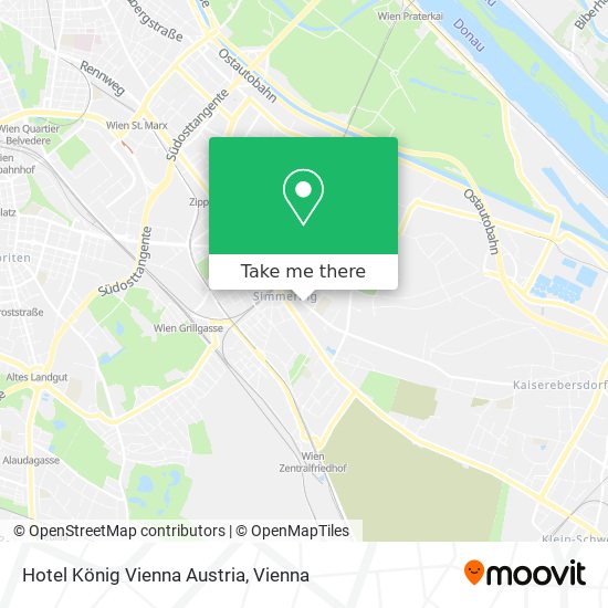 Hotel König Vienna Austria map