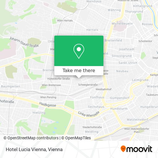 Hotel Lucia Vienna map