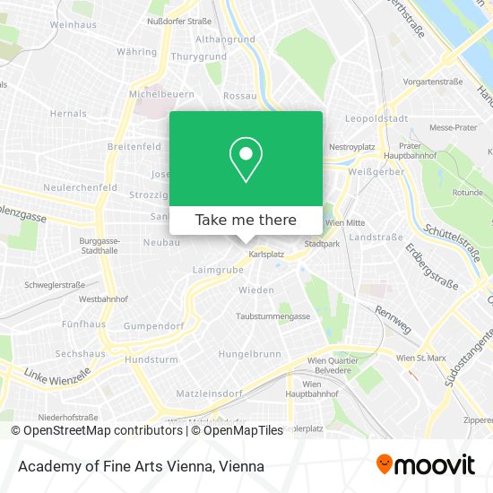 Academy of Fine Arts Vienna map
