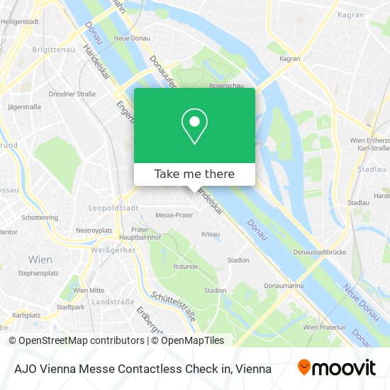 AJO Vienna Messe Contactless Check in map
