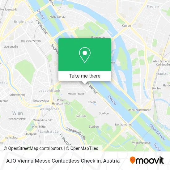 AJO Vienna Messe Contactless Check in map