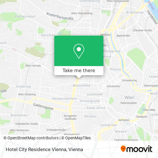 Hotel City Residence Vienna map