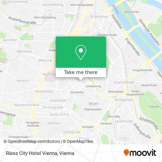 Riess City Hotel Vienna map