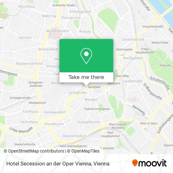 Hotel Secession an der Oper Vienna map