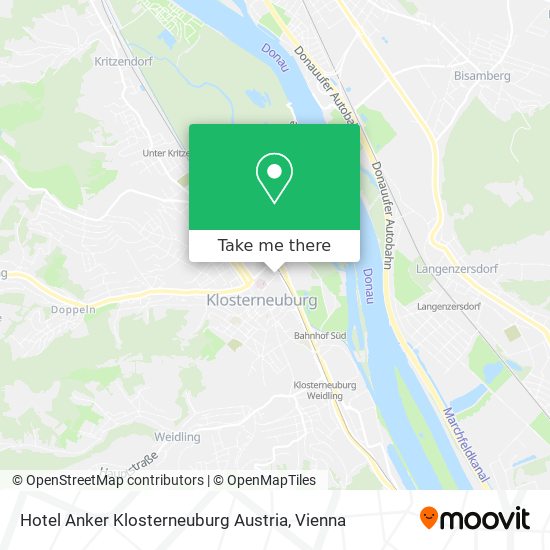 Hotel Anker Klosterneuburg Austria map
