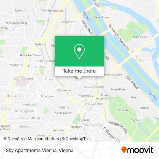Sky Apartments Vienna map