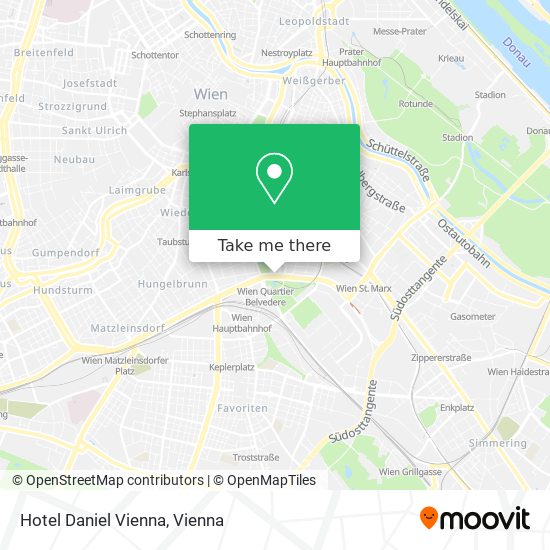 Hotel Daniel Vienna map