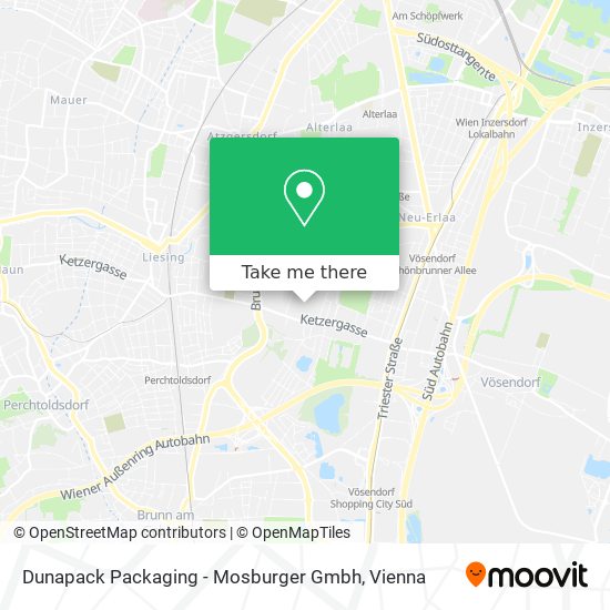 Dunapack Packaging - Mosburger Gmbh map
