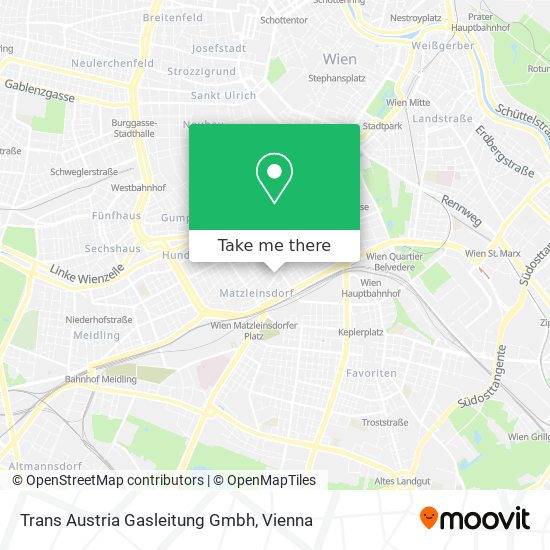 Trans Austria Gasleitung Gmbh map
