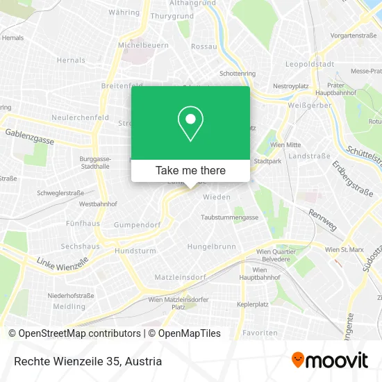 Rechte Wienzeile 35 map