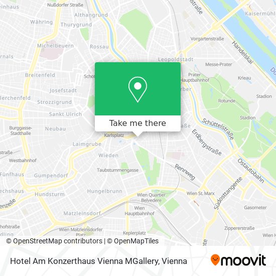 Hotel Am Konzerthaus Vienna MGallery map