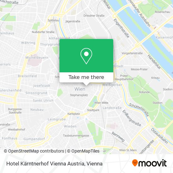 Hotel Kärntnerhof Vienna Austria map