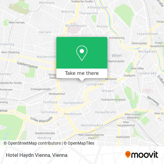 Hotel Haydn Vienna map