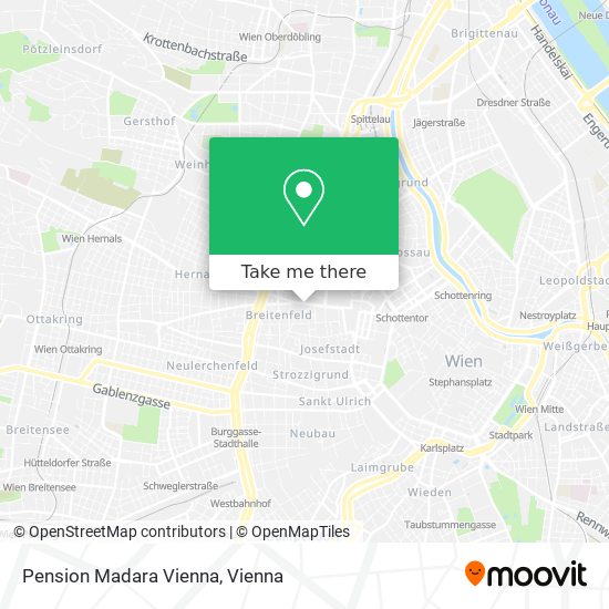 Pension Madara Vienna map