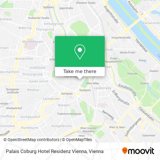 Palais Coburg Hotel Residenz Vienna map