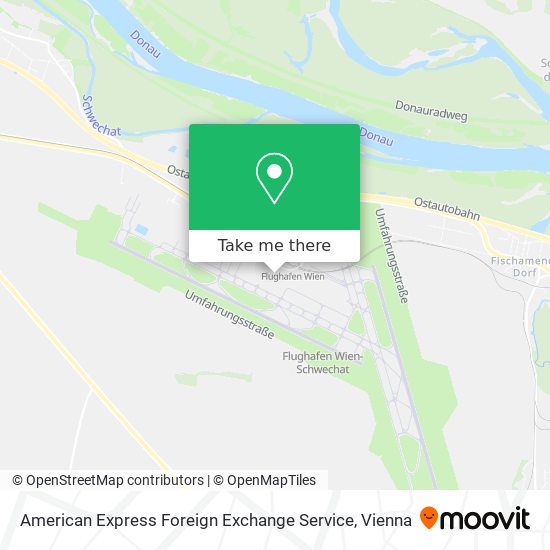 American Express Foreign Exchange Service map