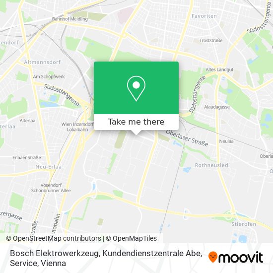 Bosch Elektrowerkzeug, Kundendienstzentrale Abe, Service map