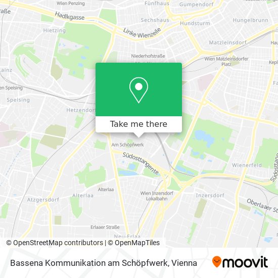 Bassena Kommunikation am Schöpfwerk map