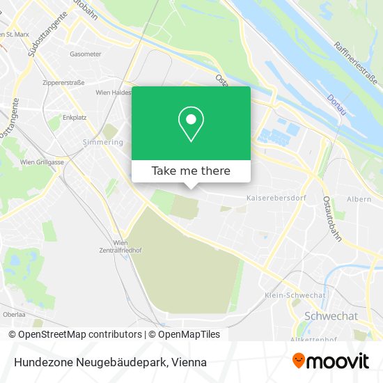 Hundezone Neugebäudepark map