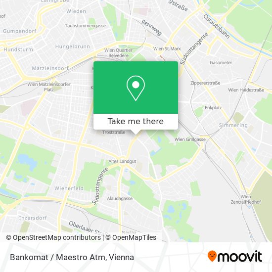 Bankomat / Maestro Atm map