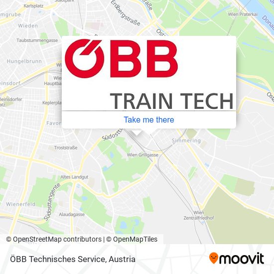 ÖBB Technisches Service map