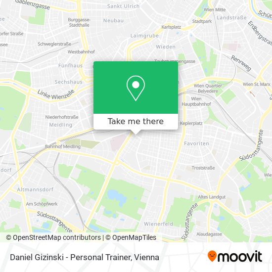 Daniel Gizinski - Personal Trainer map