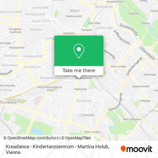 Kreadance - Kindertanzzentrum - Martina Holub map