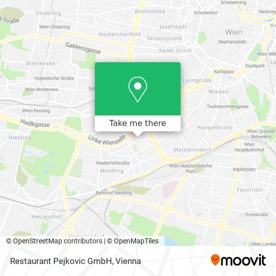Restaurant Pejkovic GmbH map