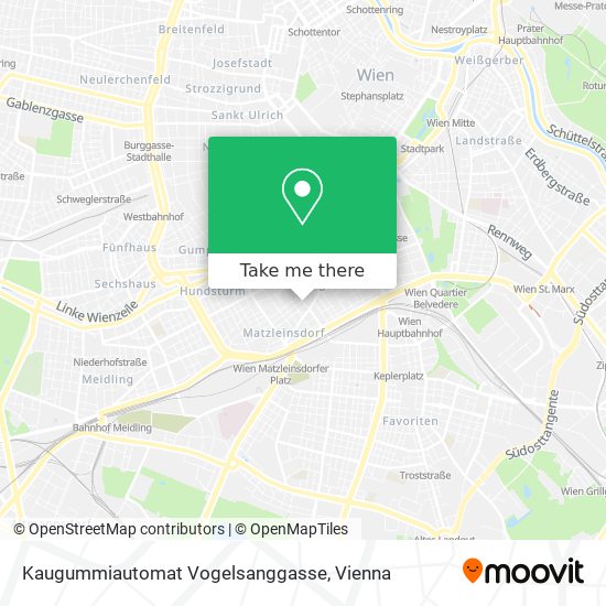 Kaugummiautomat Vogelsanggasse map