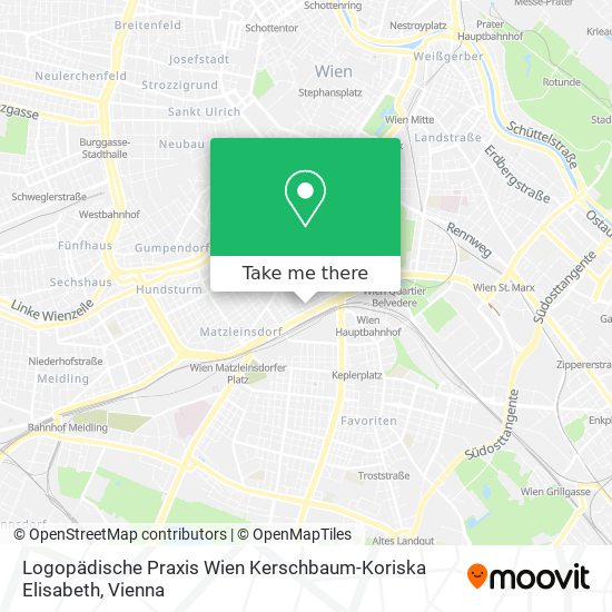 Logopädische Praxis Wien Kerschbaum-Koriska Elisabeth map